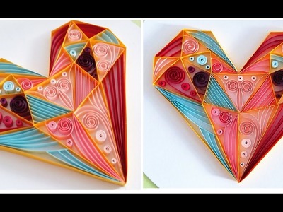 Quilling Love Heart  Valentine's Day Gift Ideas 1