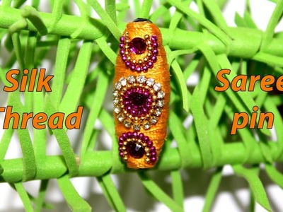 Silk Thread Saree Pins Making