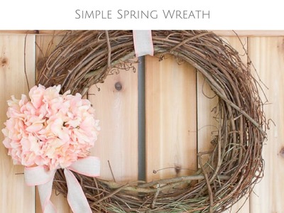 Simple Spring Wreath