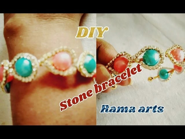 Stone bracelet - How to make stone bracelet | jewellery tutorials