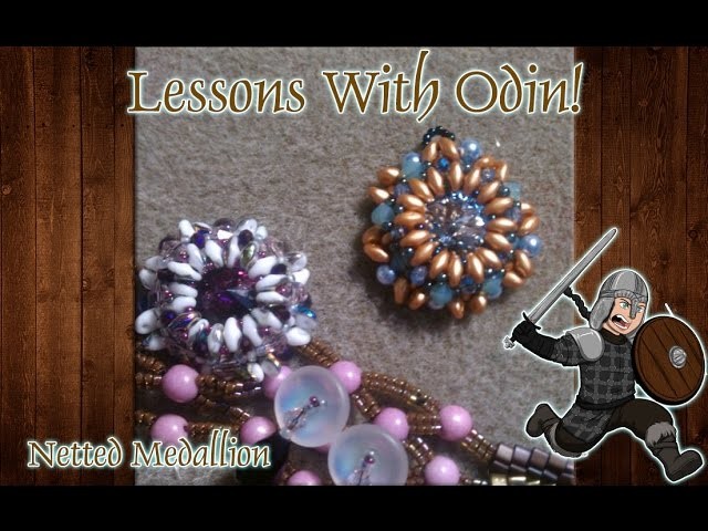 Superduo Beaded Rivoli Pendant Jewelry Making Tutorial - Lessons With Odin