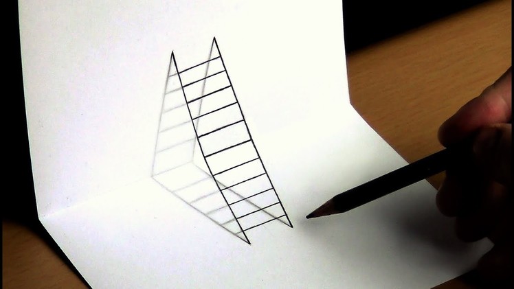 3D DRAWING of a LADDER || Optical Illusion