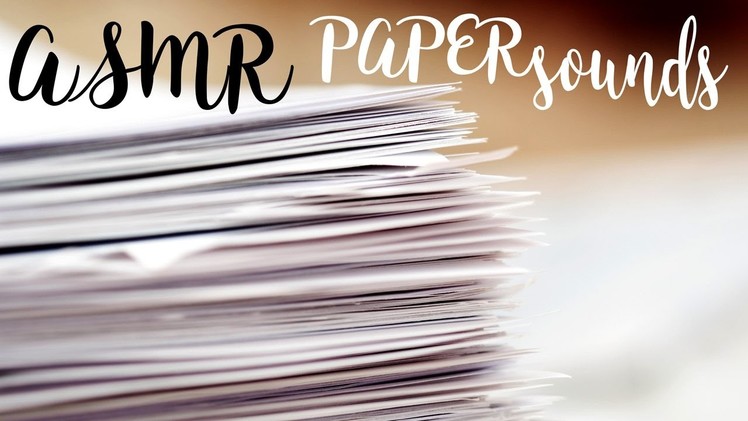ASMR Amazing PAPER sounds * CRINCkLE, ripping and cutting paper with scissors