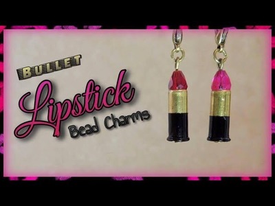 Bullet Lipstick Bead Charms