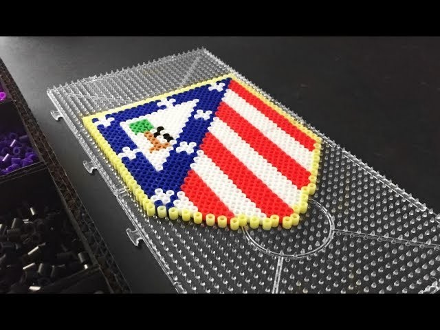 Club Atlético de Madrid FAN ART Perler. Hama Beads Pixel Art