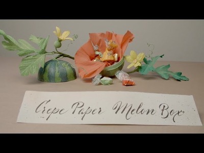 Crepe Paper Melon Box