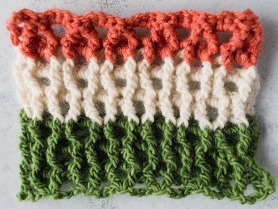 Crochet Honeycomb Stitch | AllFreeCrochet