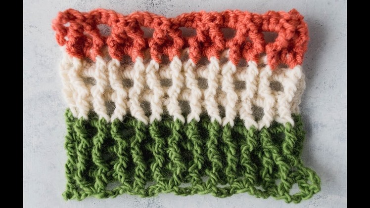 Crochet Honeycomb Stitch | AllFreeCrochet