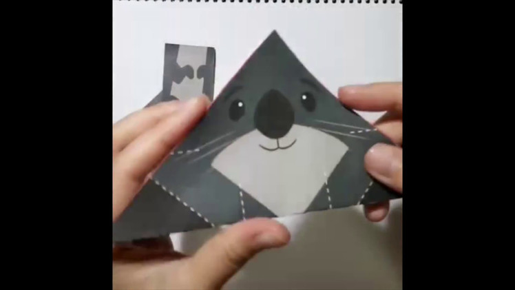 Cute origami sea otter step by step