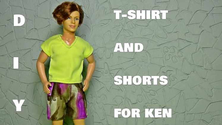 Diy clothes for Ken │DIY For Dolls - T shirt for doll