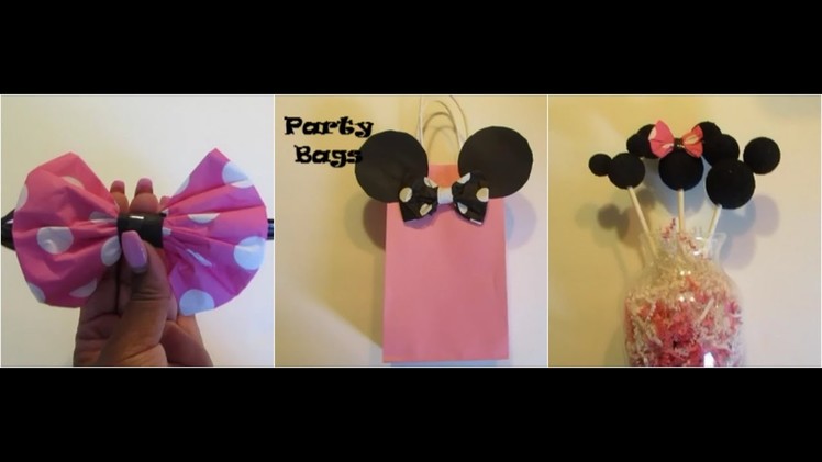DIY: DOLLAR TREE MINNIE MOUSE BIRTHDAY PARTY IDEAS!!!!!!