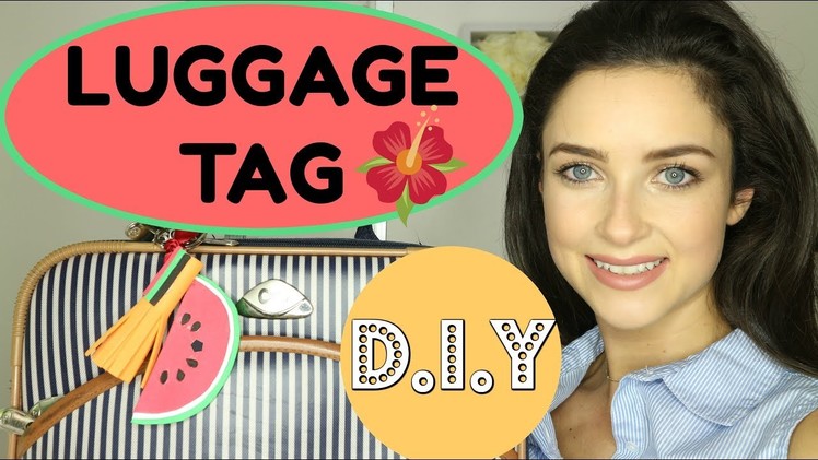 DIY LUGGAGE TAG | Cute Design | Fun Vlog | How to | Arts and Crafts