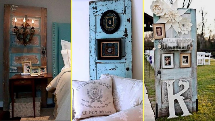 ????DIY Repurposed Furniture Ideas – Old Door Recycling.Home decor ideas 2017????