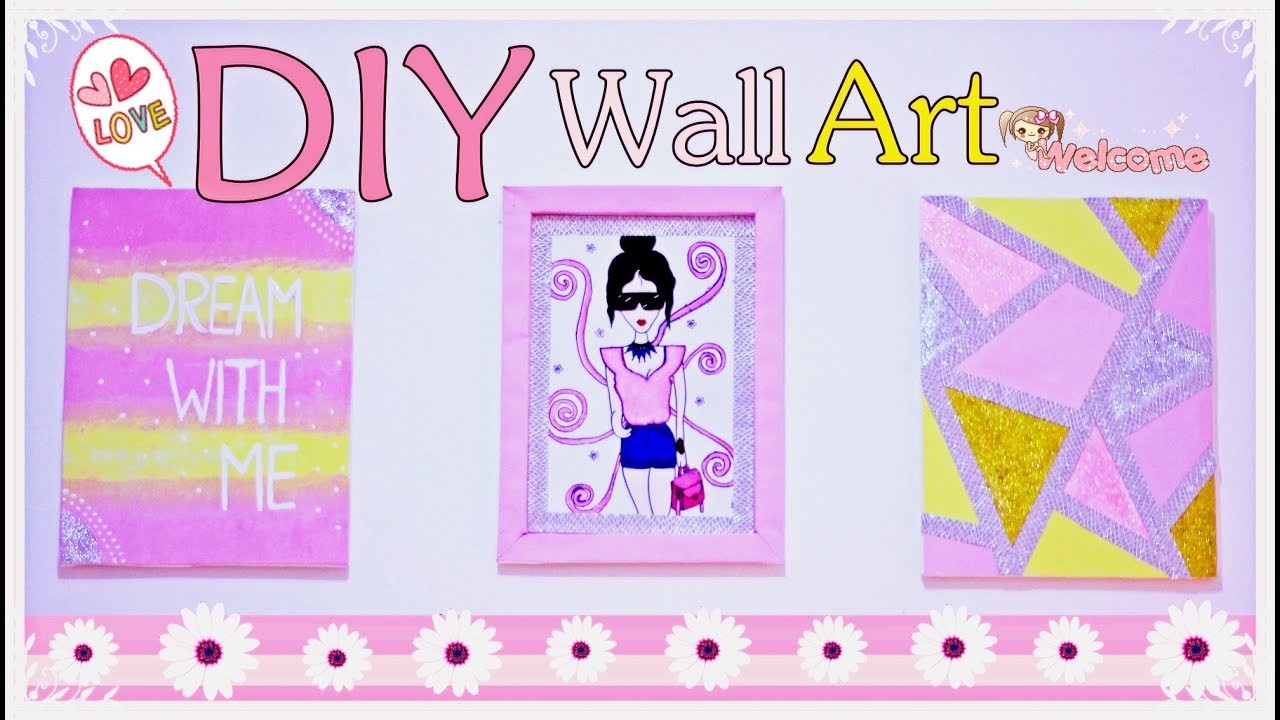  DIY  ROOM  DECOR  2 WALL ART INDONESIA  