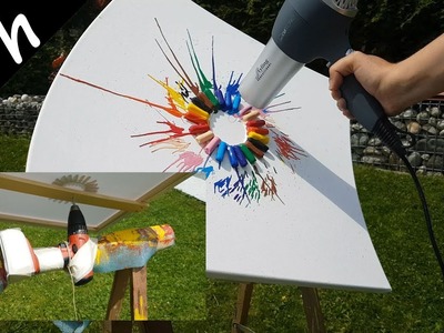 DIY Spinning Crayon Picture- with drill