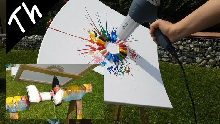 DIY Spinning Crayon Picture- with drill