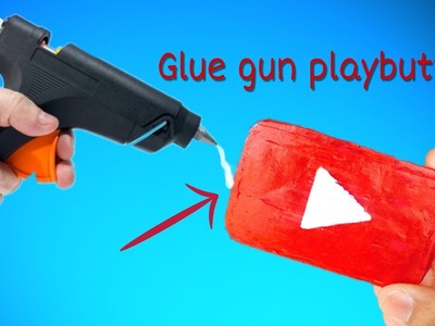 DIY YouTube Playbutton With Glue Gun | Glue Gun hack
