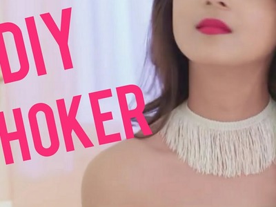 Easy DIY Choker Necklaces. Quick & Easy DIY Waterfall Choker Necklaces at Home . 5 min diy