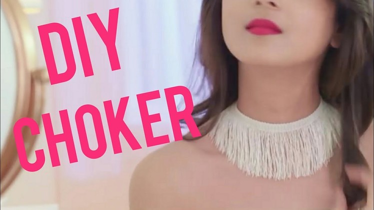 Easy DIY Choker Necklaces. Quick & Easy DIY Waterfall Choker Necklaces at Home . 5 min diy