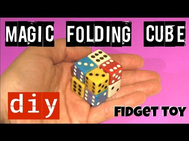 FOLDING FIDGET CUBE TOY - DICE MAGIC CUBE - DICE TOY - DIY FIDGET TOYS - STRESS TOYS