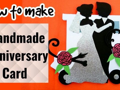 Full Tutorial on Handmade Anniversary Card | Aditi Card Zone