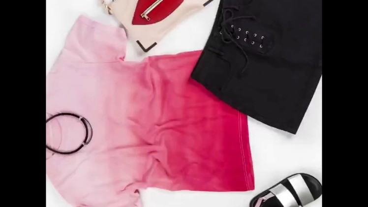 How to Create an Ombre Tie Dye Shirt