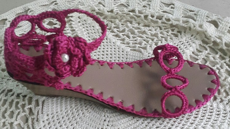 HOW TO CROCHET A RING SANDALS