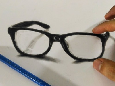 How To Draw 3D Eye Glasses | 3D Trick Art