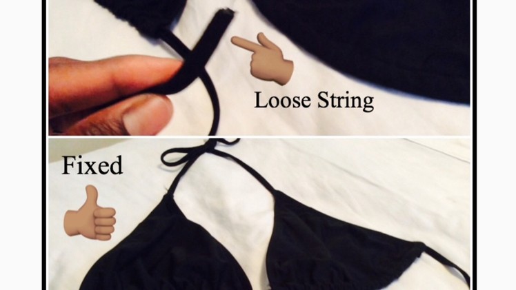 How To Fix A Bikini Fast (Detached.Loose String)