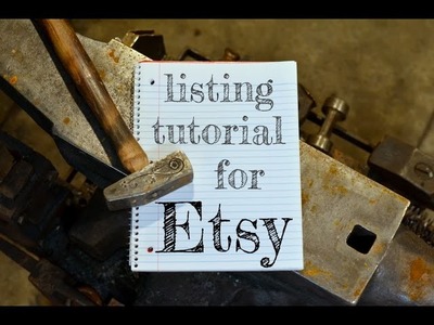 How to Make a Listing on Etsy for Your Blacksmithing Projects