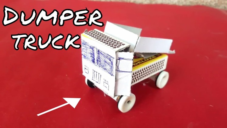 How to make a Self energy Dumper Truck with Match box | Truck without battery power | DIY Truck