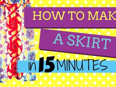 HOW TO MAKE A SKIRT (for beginners). EASY SEWING | Becky's DIY Solutions