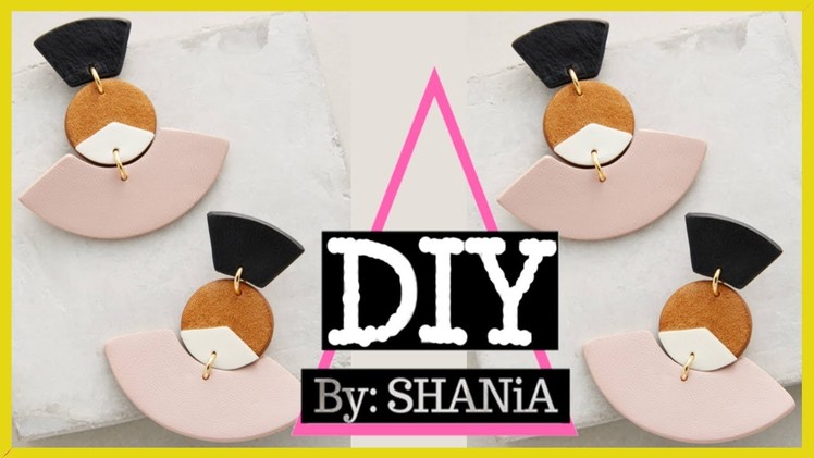 How to make Anthropologie statement earrings DIY Anthropologie inspired statement earrings || SHANiA