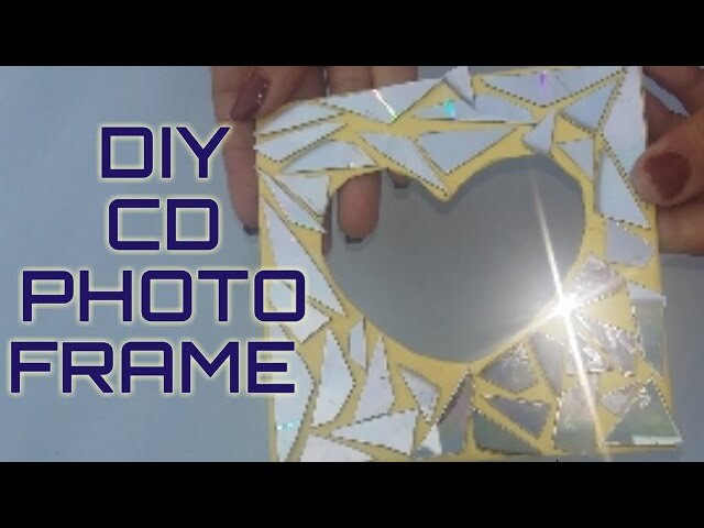 HOW TO MAKE DIY-3D PHOTO FRAME HANDMADE BY OLD CD