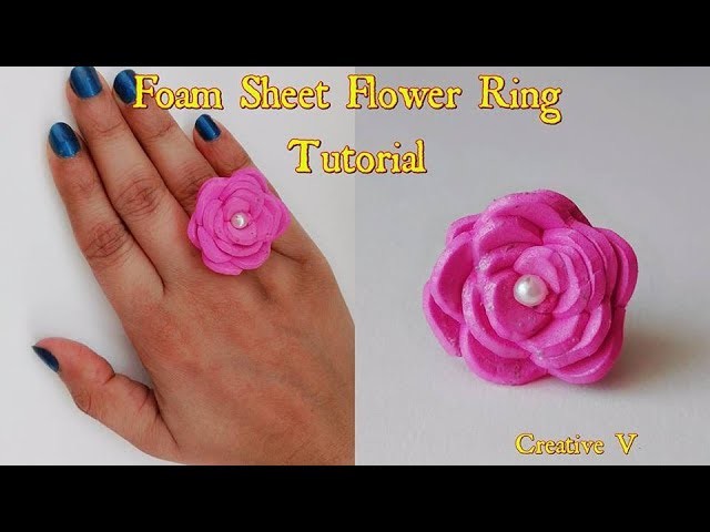 How to Make Foam Sheet Finger Ring. Tutorial. Design 2