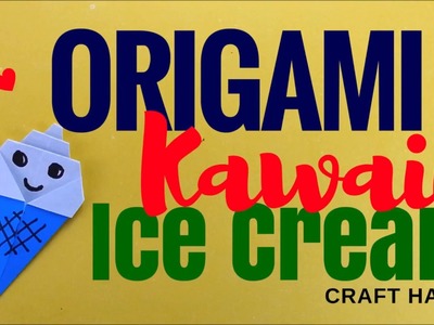 How to Make Origami Kawaii Ice Cream - Cute and Super Easy Origami Tutorial - DIY Sweets Craft Haven