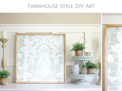 How to Make your own Farmhouse Style DIY Stencil Art