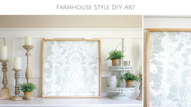 How to Make your own Farmhouse Style DIY Stencil Art