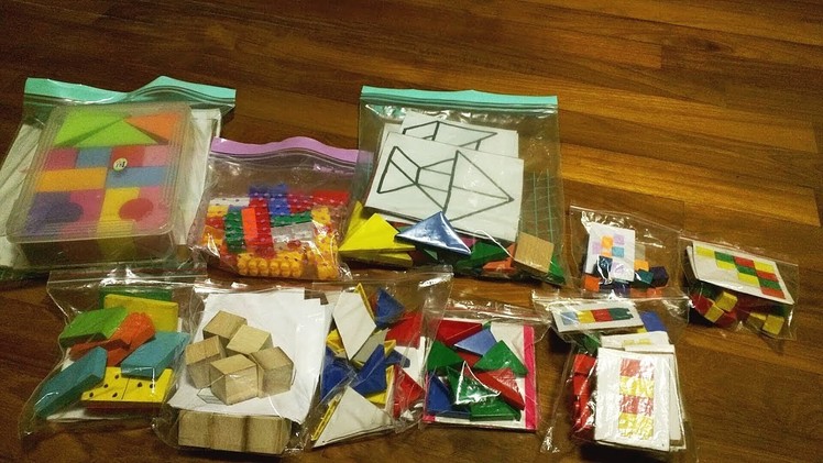 Montessori Inspired DIY Busy Bags: Up-cycling of Blocks - Activities for Preschoolers & Toddlers