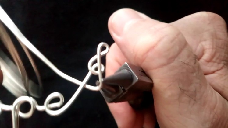 Music Note made in wire