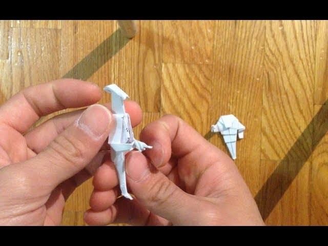 Origami battle droid and remake of super battle droid part 1 of 2