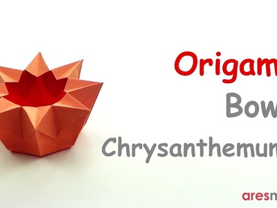 Origami Chrysanthemum Bowl (easy - single sheet)