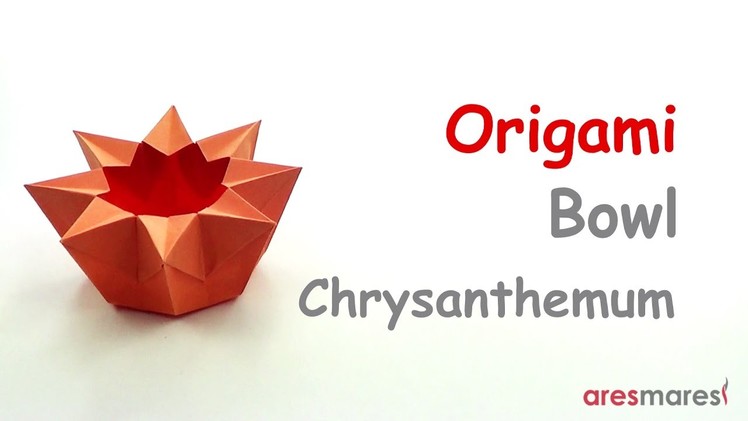 Origami Chrysanthemum Bowl (easy - single sheet)