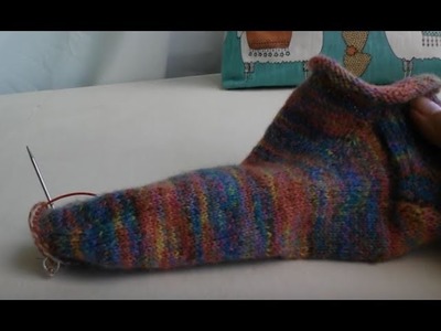 Part 7 Rose city Roller Sock  Knitting tutorial Kitchener stitch