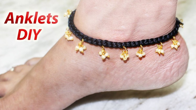 Silk Thread Anklet Making | Step by Step