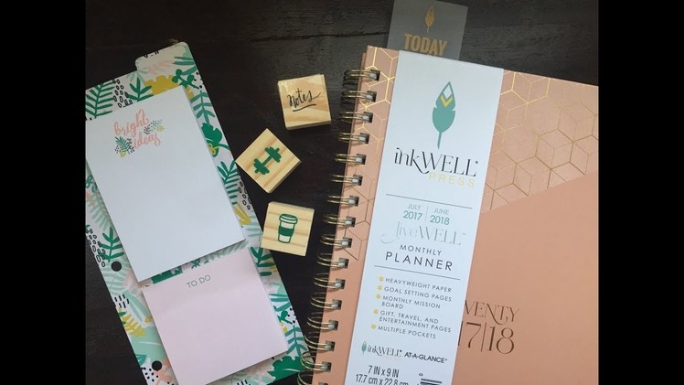 2017-2018 Inkwell Press Monthly Planner Overview