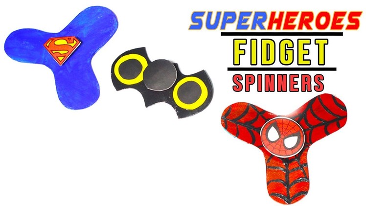 3 Minute Crafts. DIY Superhero Fidget Spinners without bearings. Best Superhero crafts