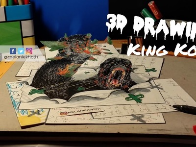 3D King Kong drawing