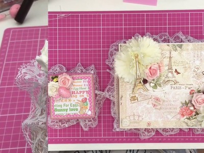 Altered Box tutorial - Shabby chic, Easter Gift box & repurposed box.