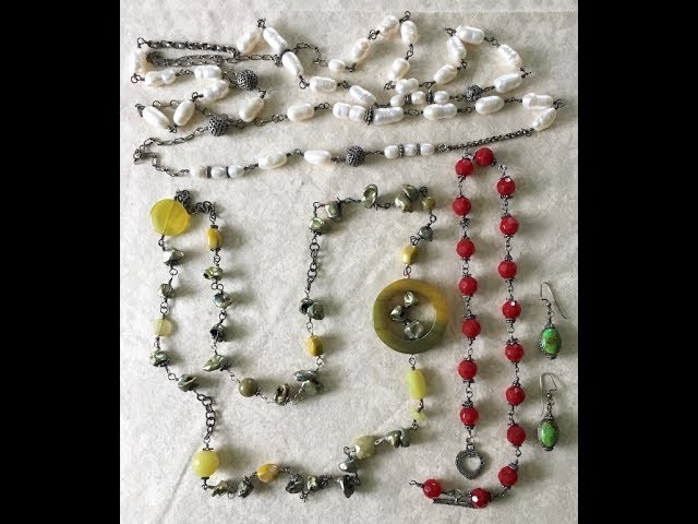 Beginner Jewelry Making #3 Wire Wrapping Beads (Necklace)